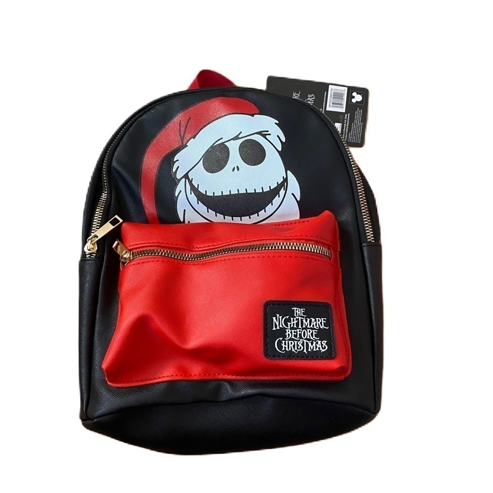 Disney Nightmare Before Christmas Mini Book Bag Backpack Jack Skellington Santa